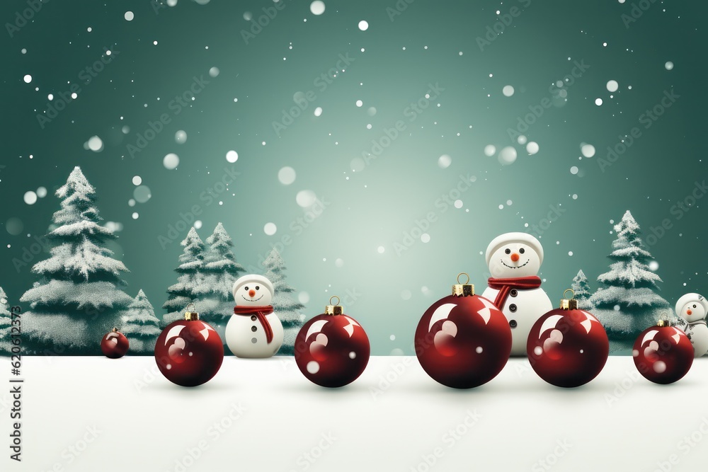 Christmas background. Illustration AI Generative.