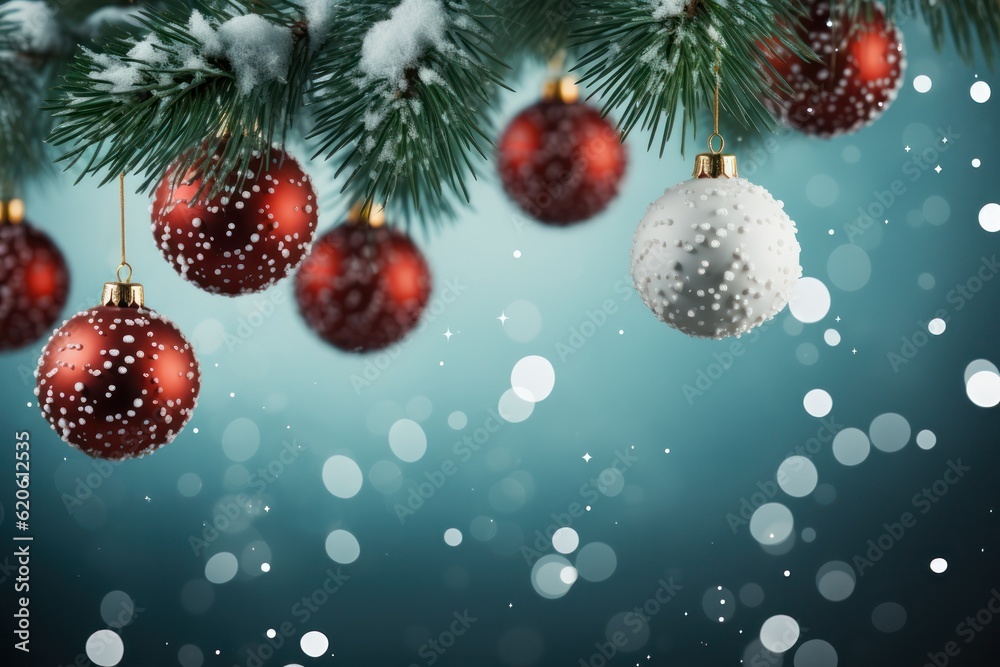 Christmas background. Illustration AI Generative.