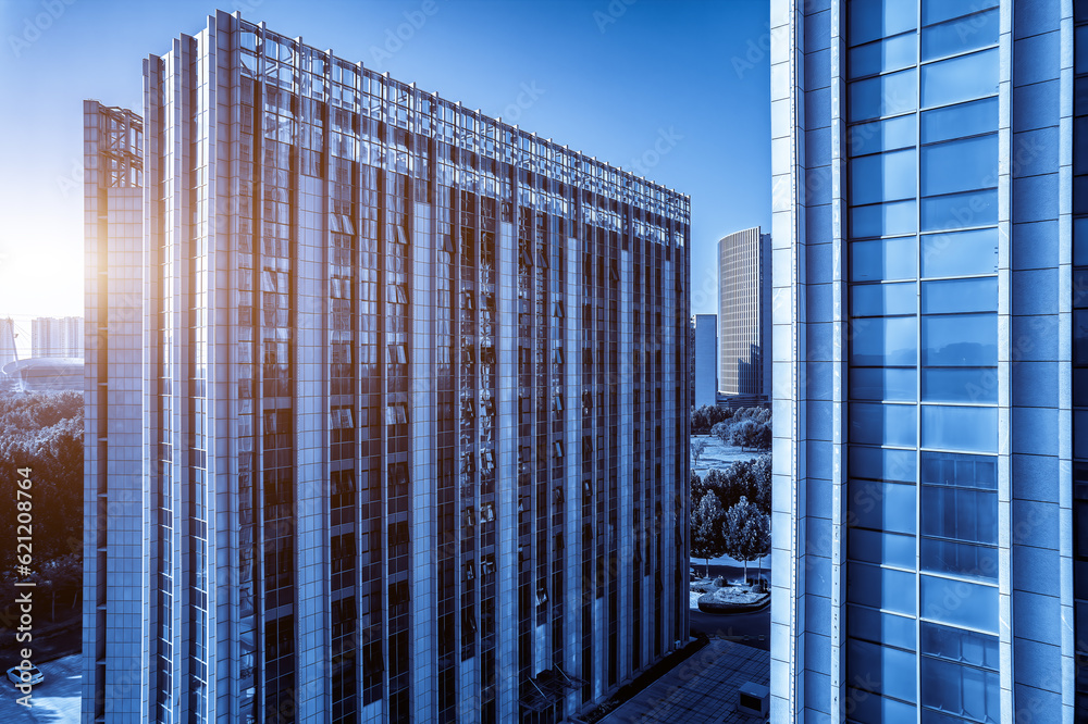 Blue City CBD skyscraper aerial photography