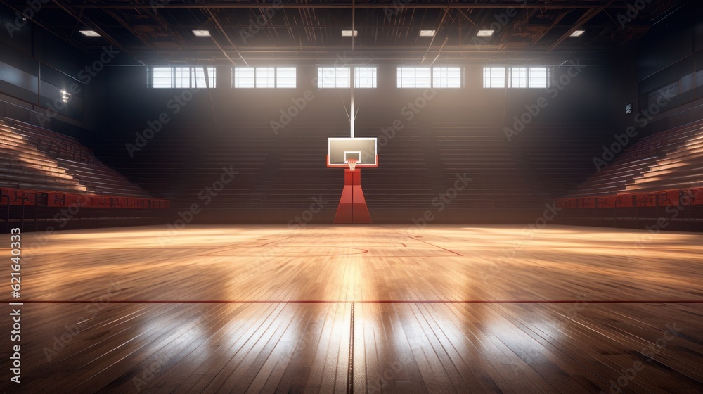 Basketball sport background. Illustration AI Generative.