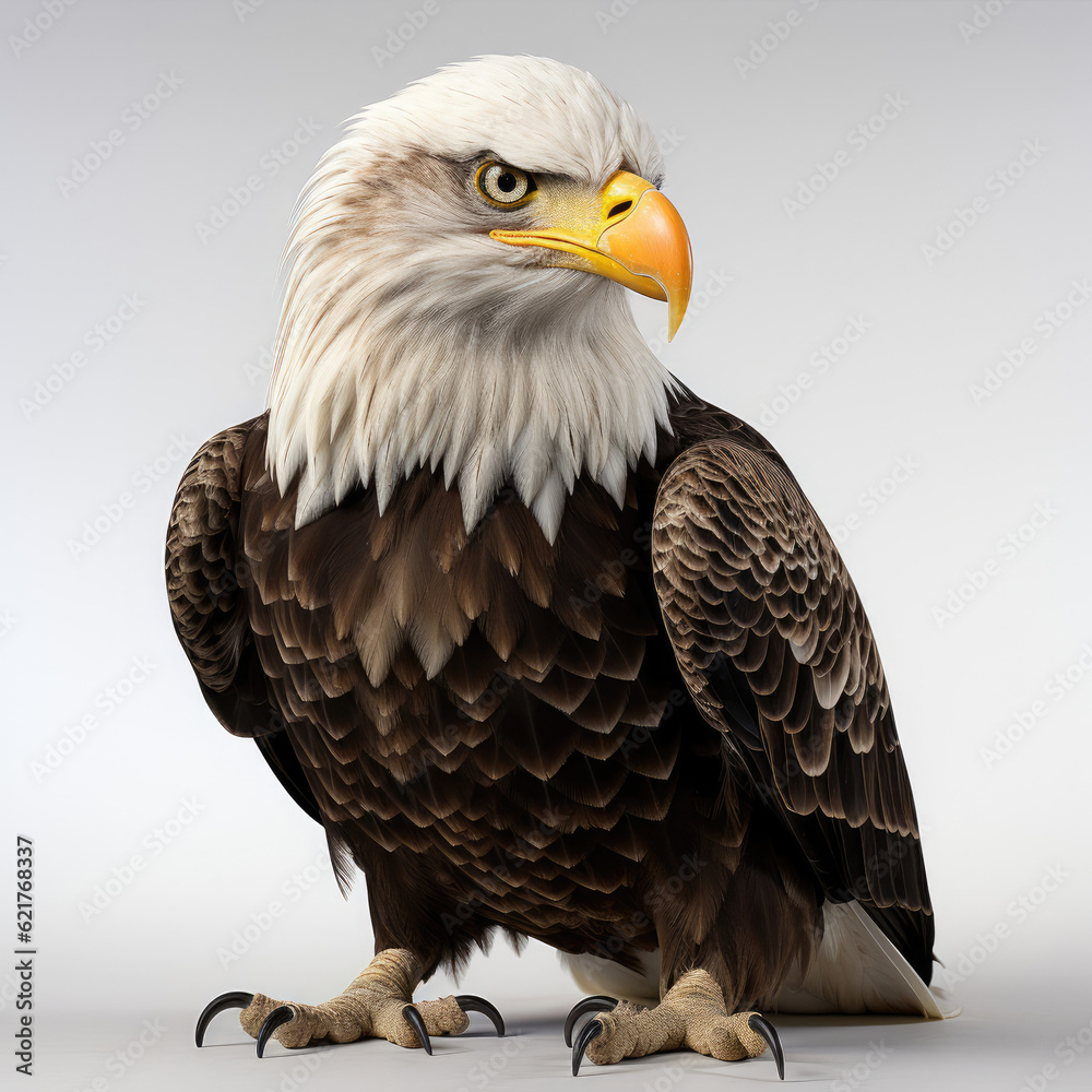 A young Bald Eagle (Haliaeetus leucocephalus) looking majestic.