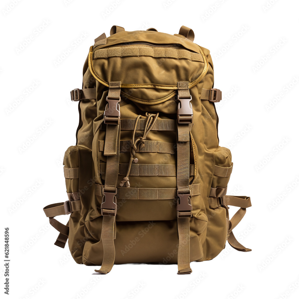 travel backpack isolated on white