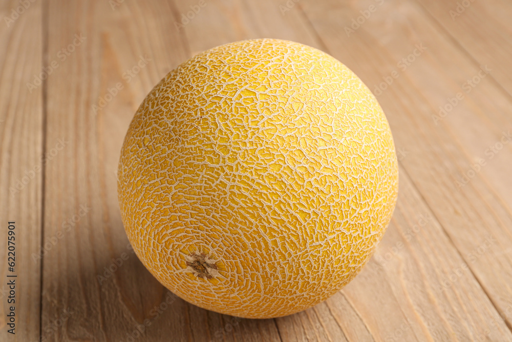 Sweet melon on wooden background