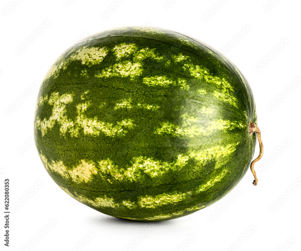 Fresh watermelon on white background