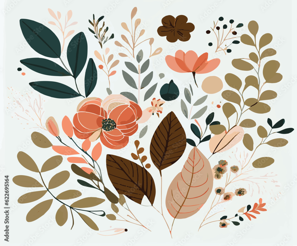 pattern with flowers. background with flowers