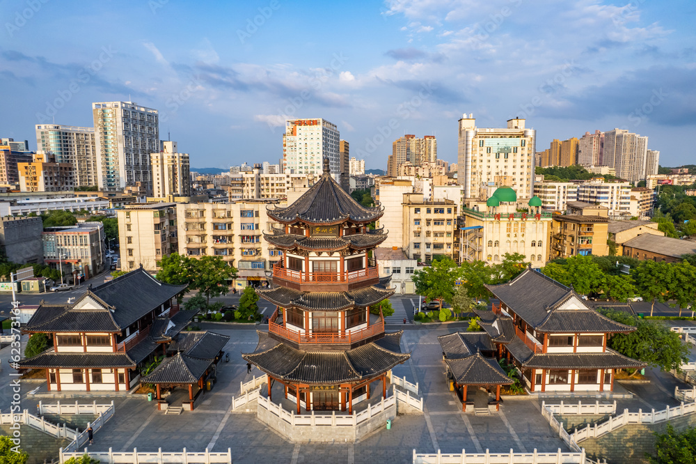 Separation Pavilion in Xiangjiang Scenic Belt, Zhuzhou, China