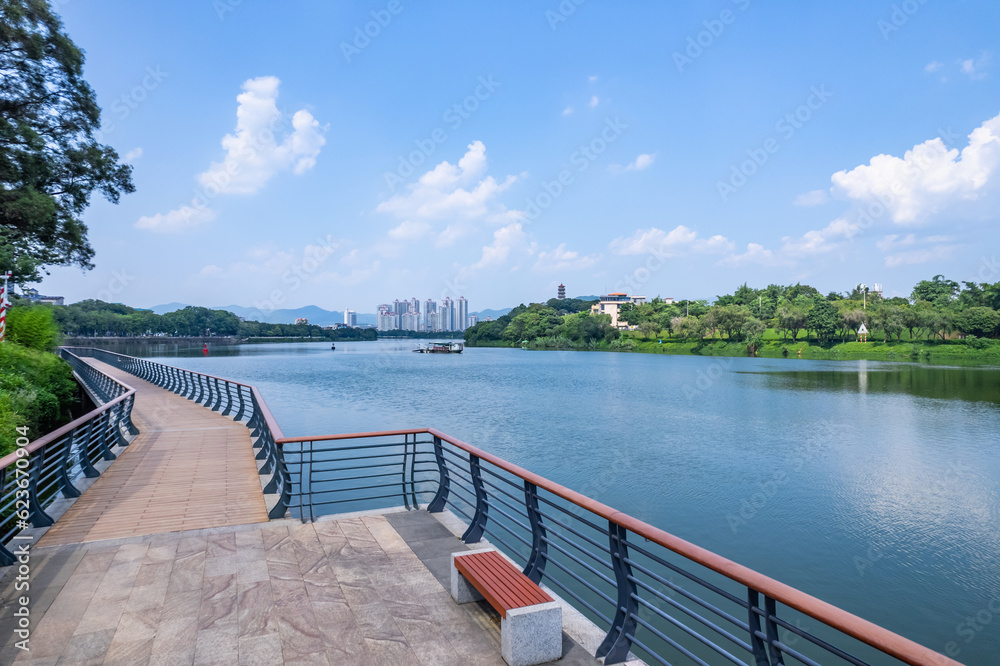 Scenery of Zengjiang Gallery, Zengcheng District, Guangzhou, China