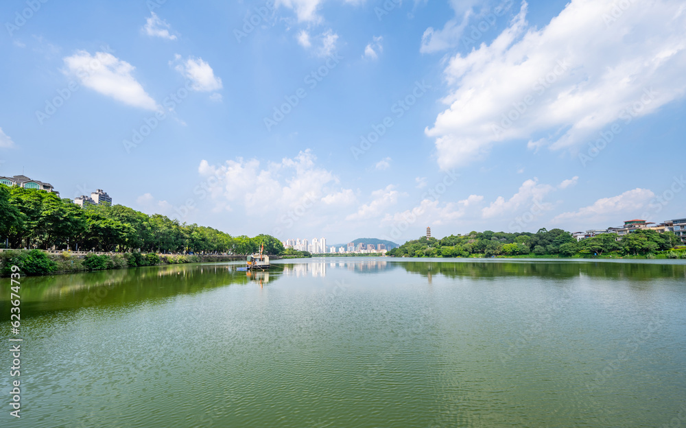 Scenery of Zengjiang Gallery, Zengcheng District, Guangzhou, China