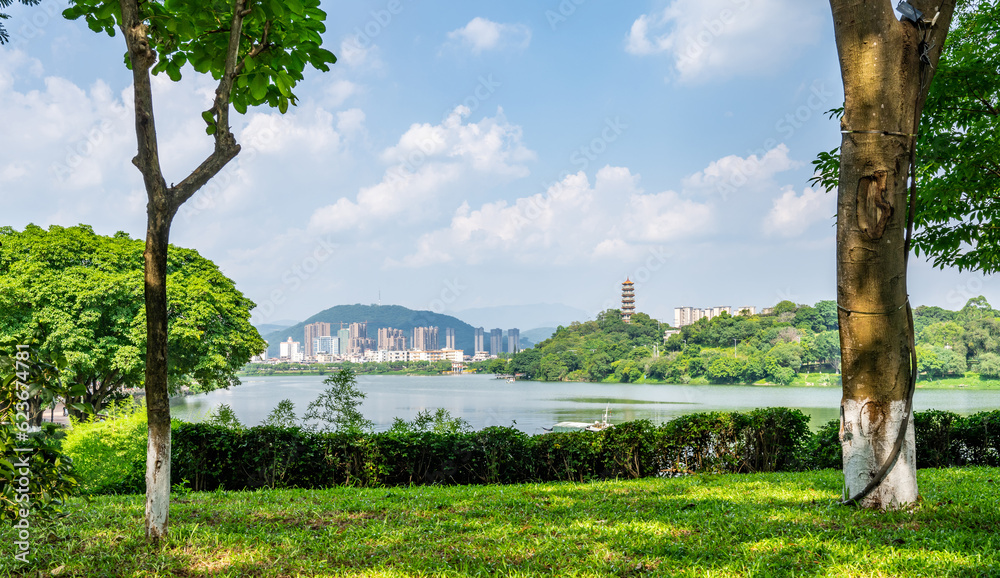 Scenery of Zengjiang Gallery, Zengcheng District, Guangzhou, China