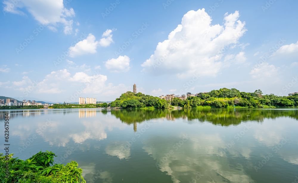 Scenery of Zengjiang Gallery, Zengcheng District, Guangzhou, China