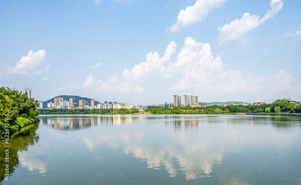 Scenery of Zengjiang Gallery, Zengcheng District, Guangzhou, China