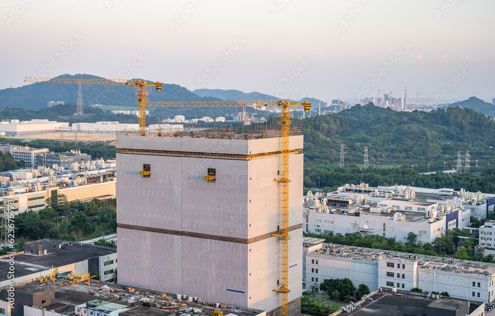 Construction site of Science City Industrial Park, Huangpu District, Guangzhou, China