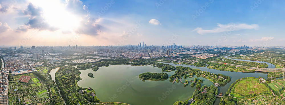 Scenery of Haizhu Lake Park in Guangzhou, China