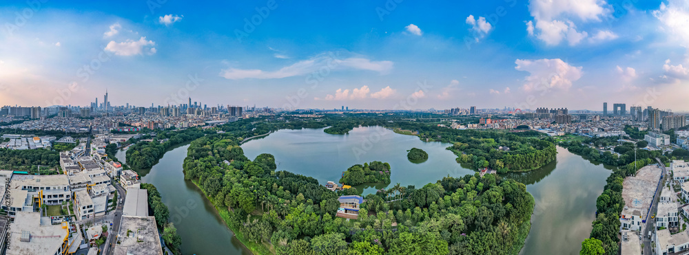 Scenery of Haizhu Lake Park in Guangzhou, China