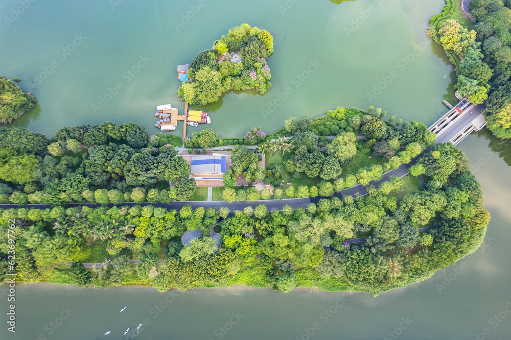 Scenery of Haizhu Lake Park in Guangzhou, China