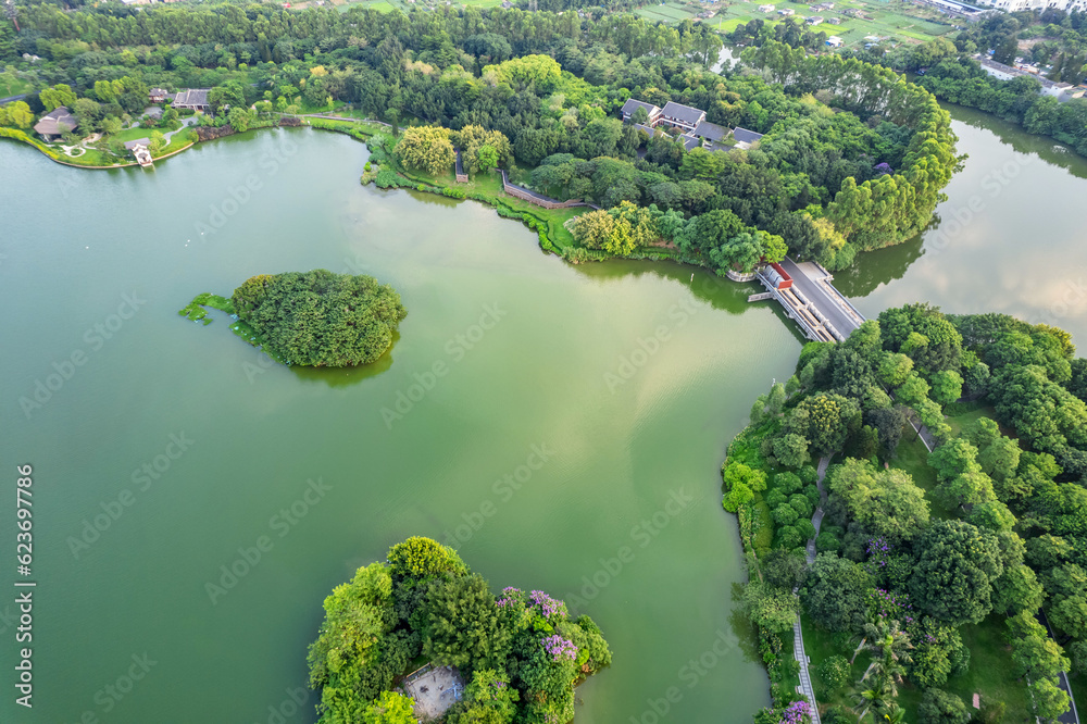 Scenery of Haizhu Lake Park in Guangzhou, China