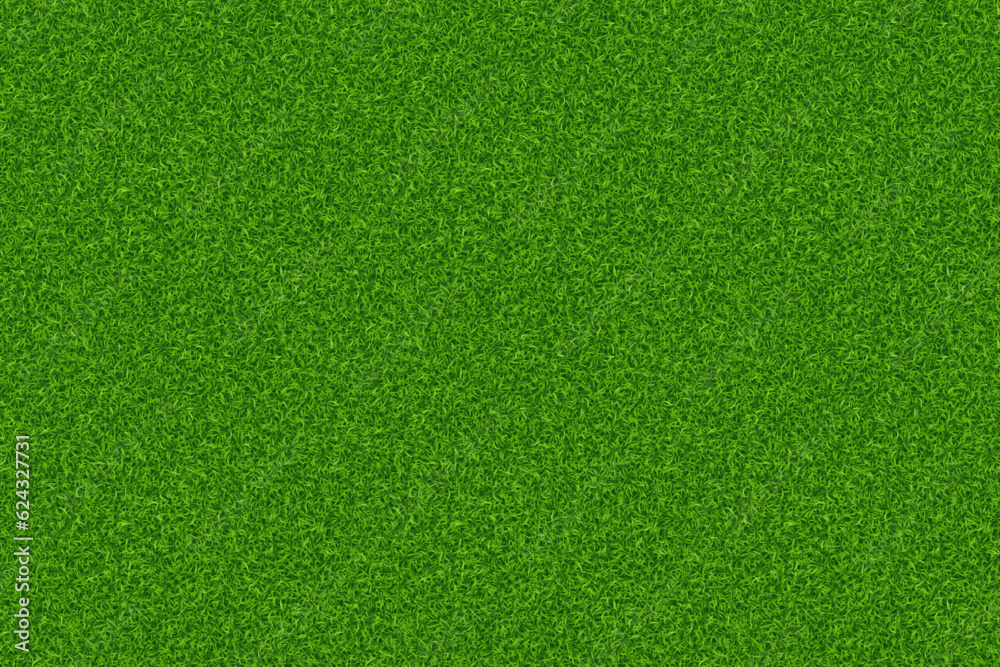 Lawn grass big texture seamless pattern. Vector