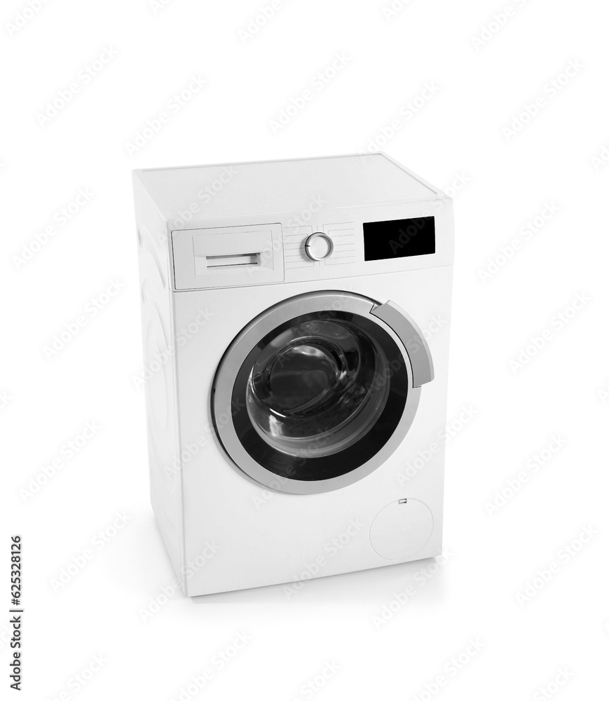 Washing machine isolated on white background