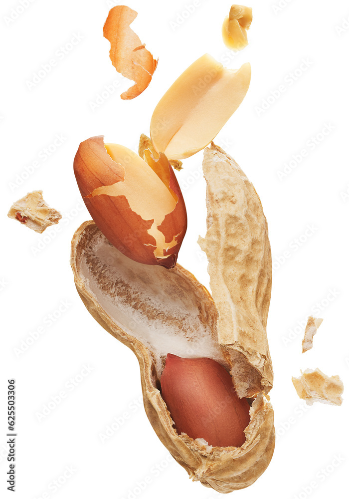 Peanut crushed into pieces