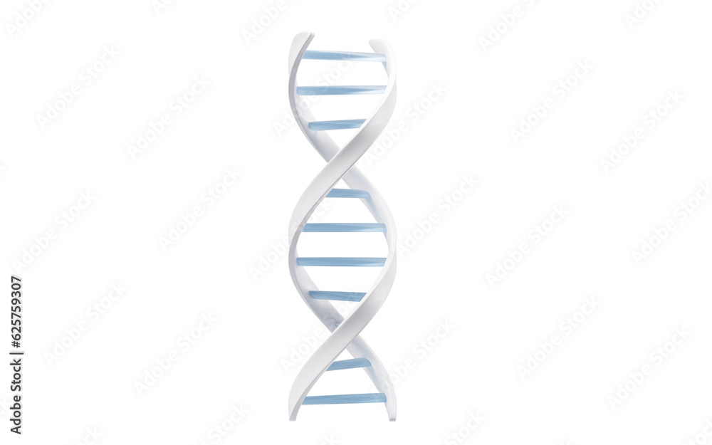 DNA and biotechnology concept, 3d rendering.