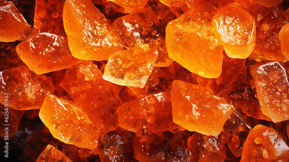 Sugary marmalade candies background. Sweet and tasty backdrop. Generative AI