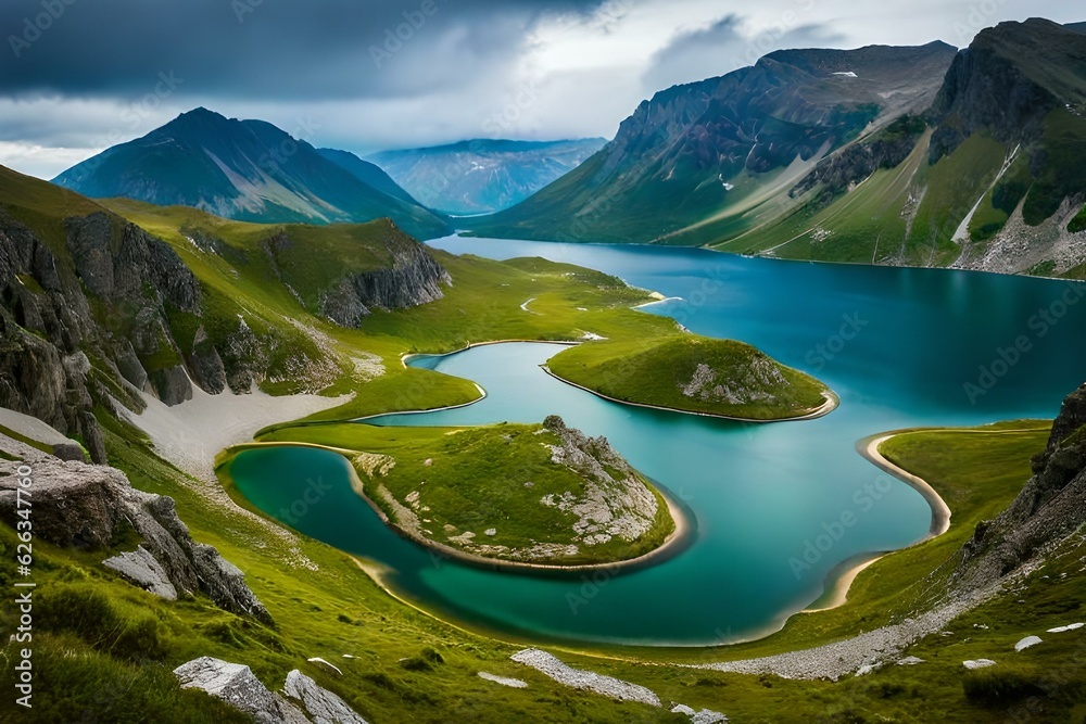 Landscape with Musa Lenski lakes