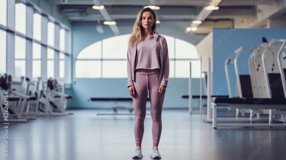 Workout woman in gym