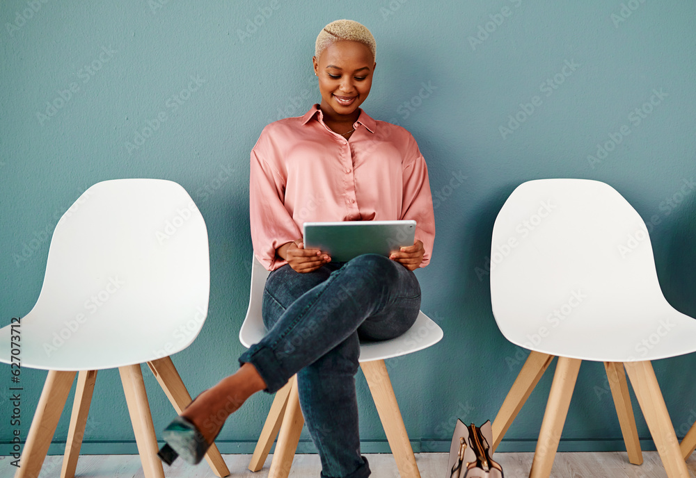 Its a chance to grow. Studio shot of young businesswomen waiting in line against a grey background.