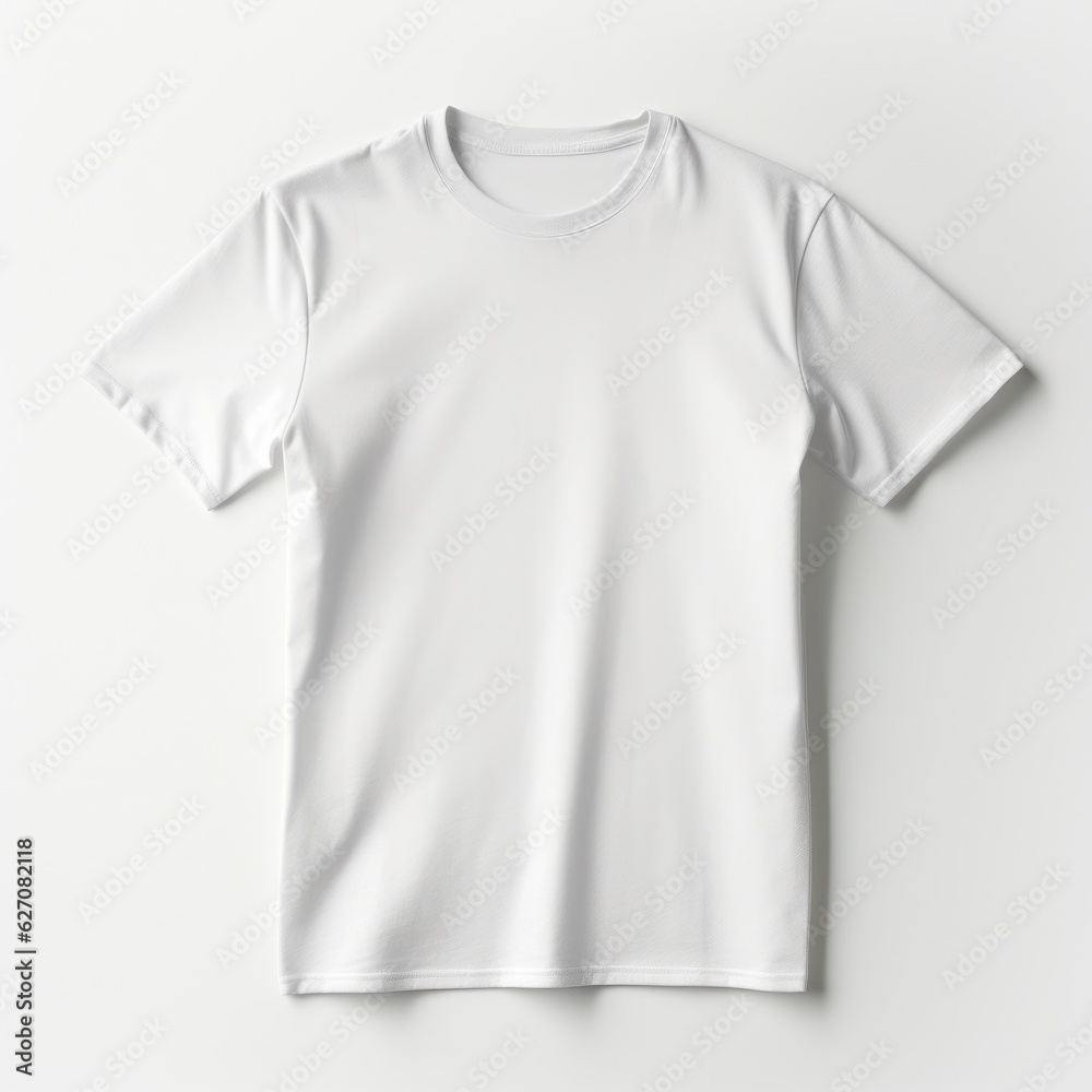 White T-Shirt Mockup Isolated