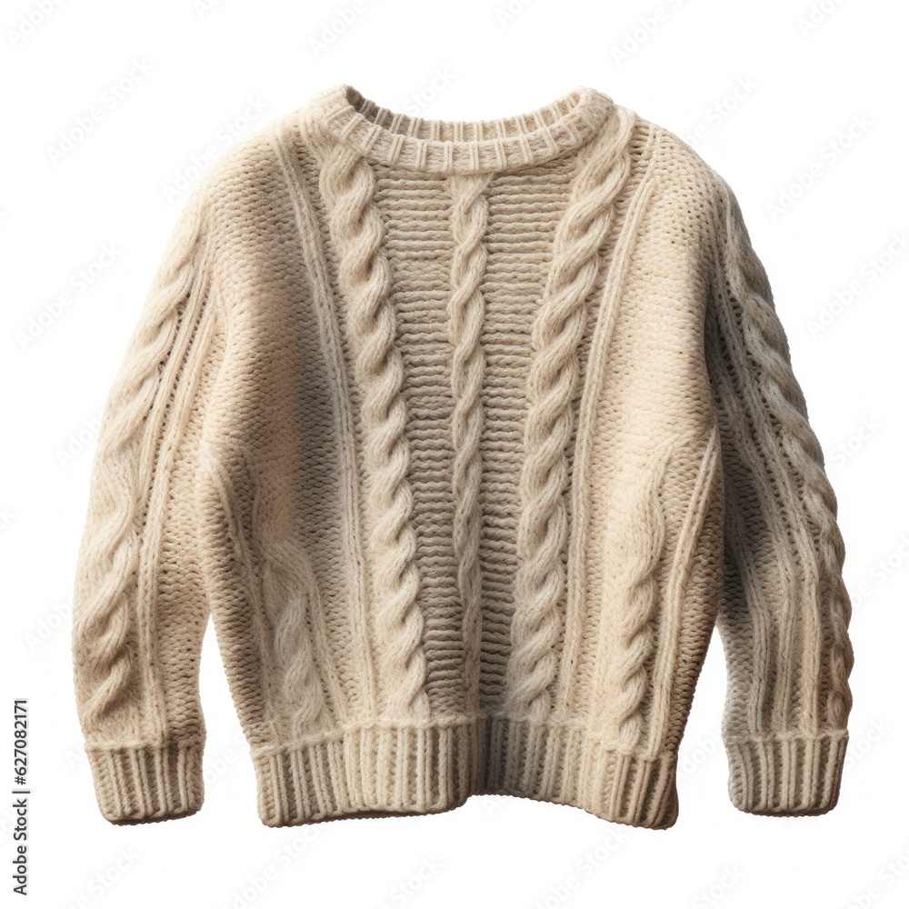 Cozy sweater isolated