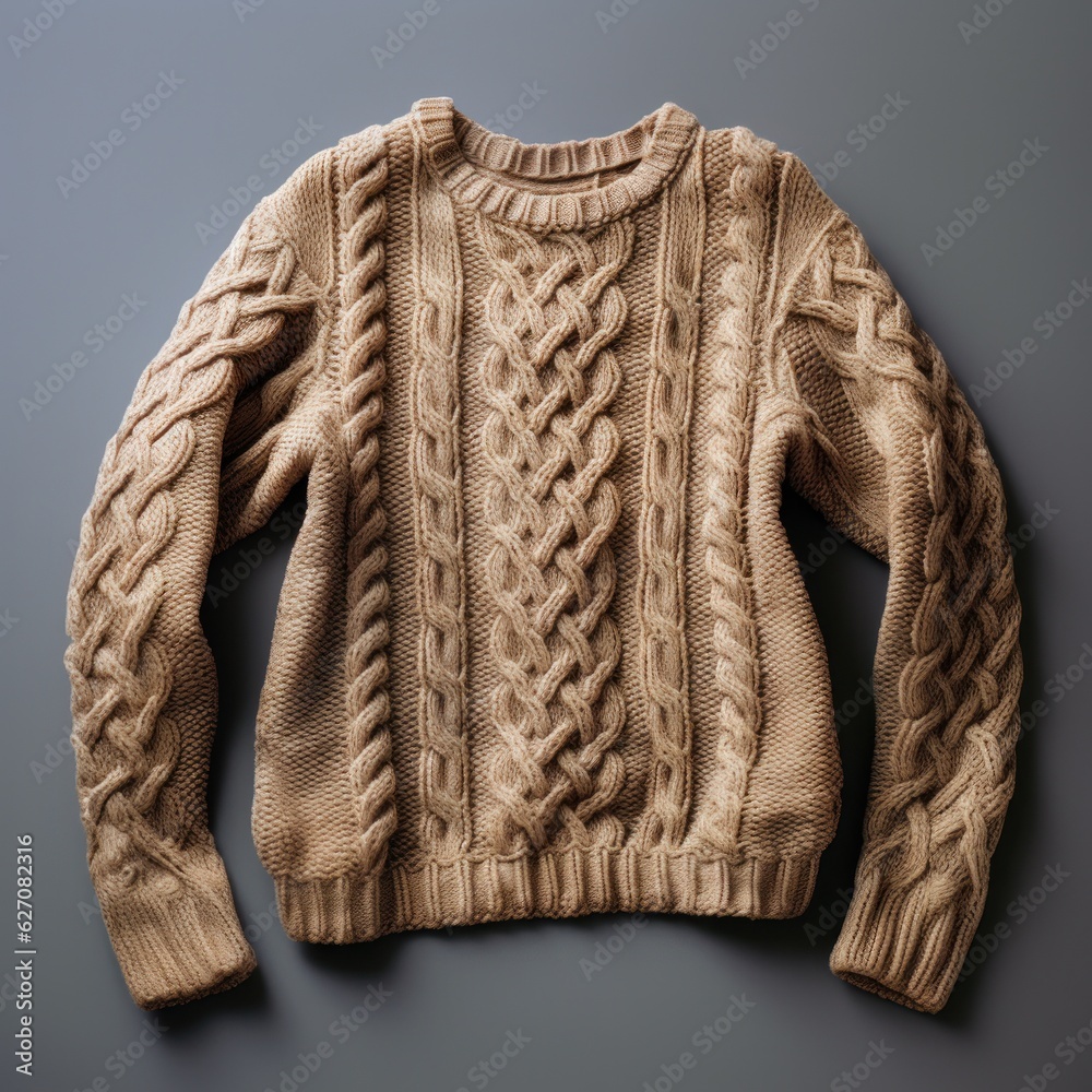 Cozy sweater isolated