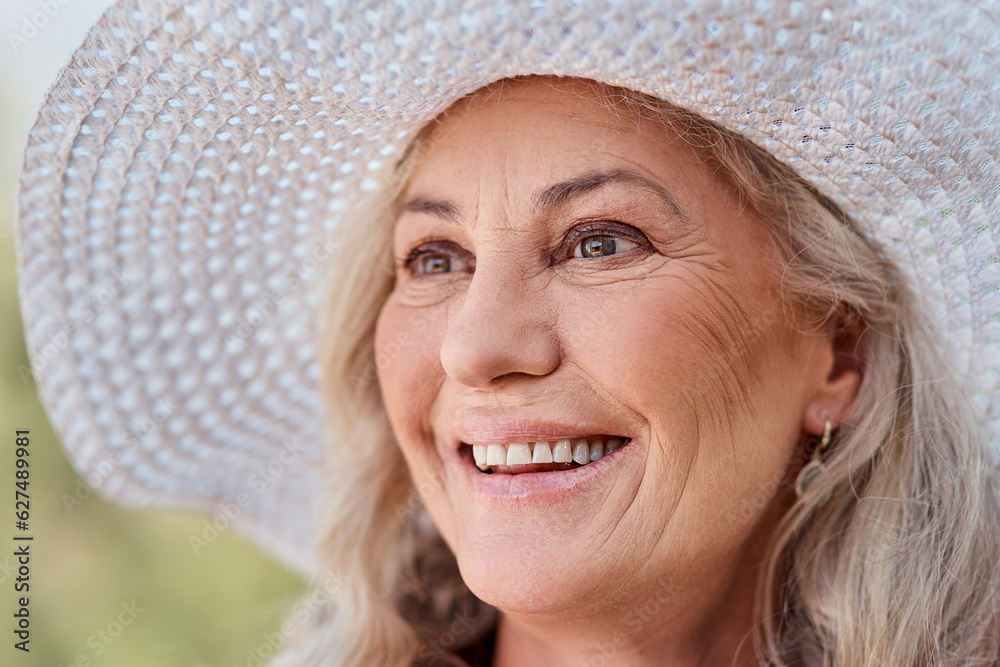 Happiness is permanent on her face. Cropped shot of an attractive senior woman smiling while standin