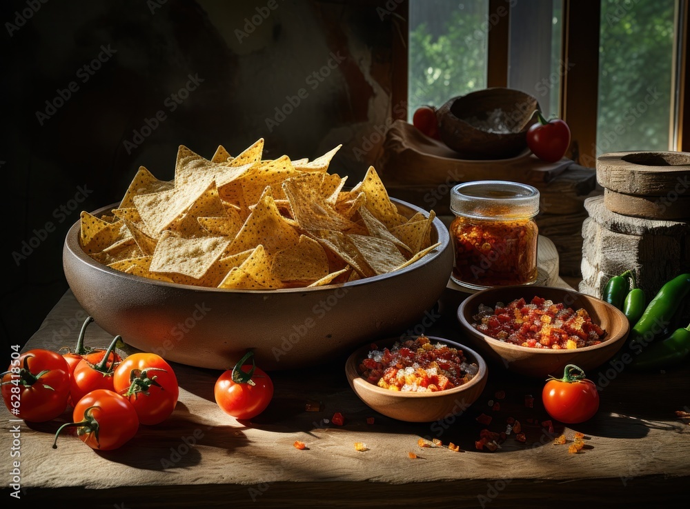 Bowl of tortilla chips