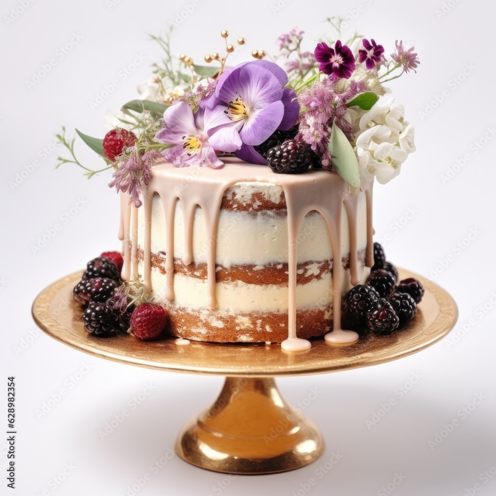 Elegant cake isolated