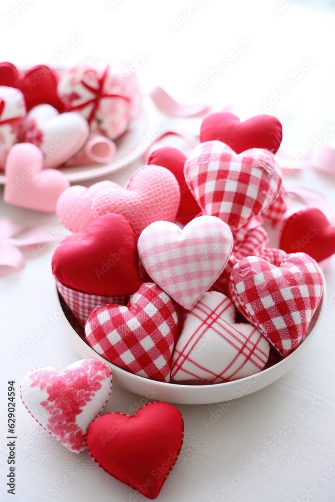 Abstract background with hearts