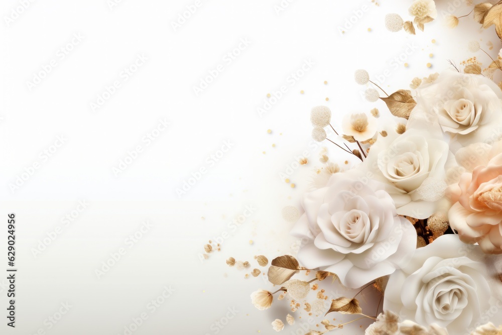 Wedding flowers background