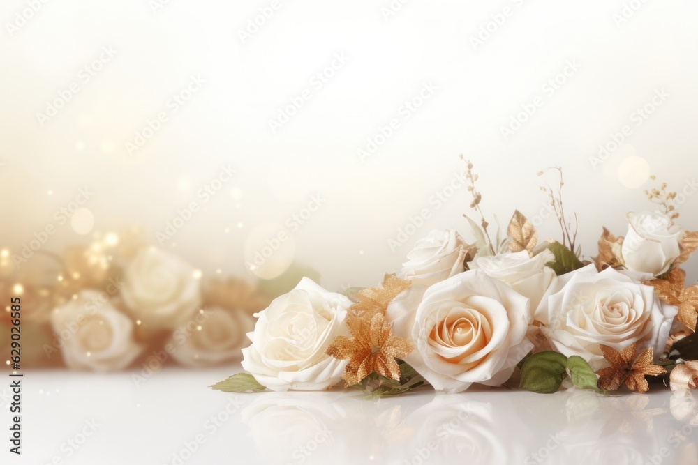 Wedding flowers background