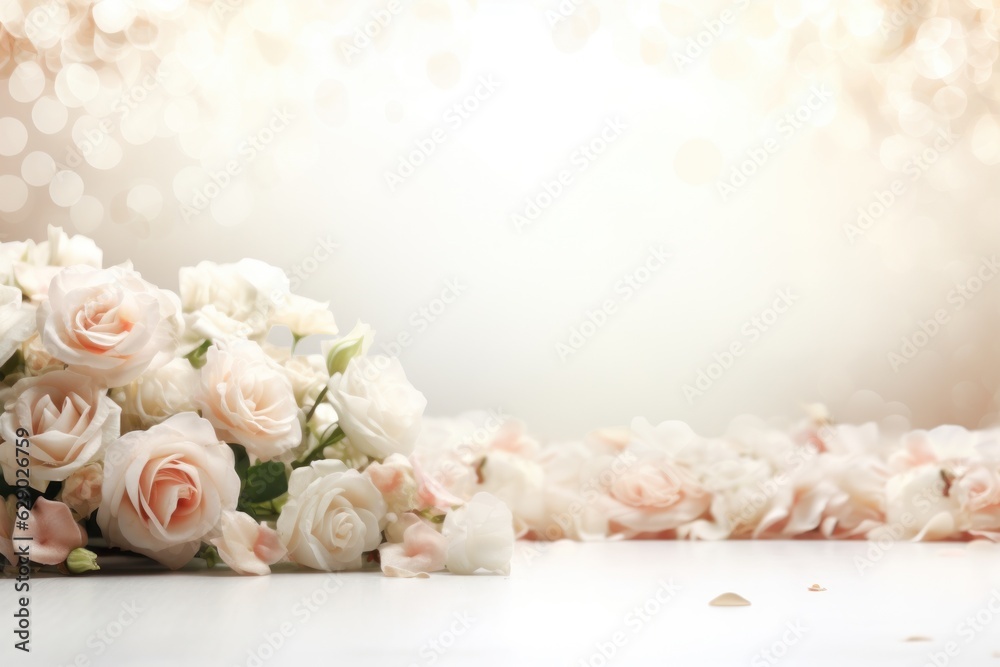 Wedding flowers background