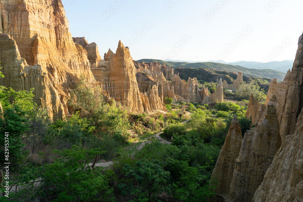 Flowing erosion landform in Yunnan, China.