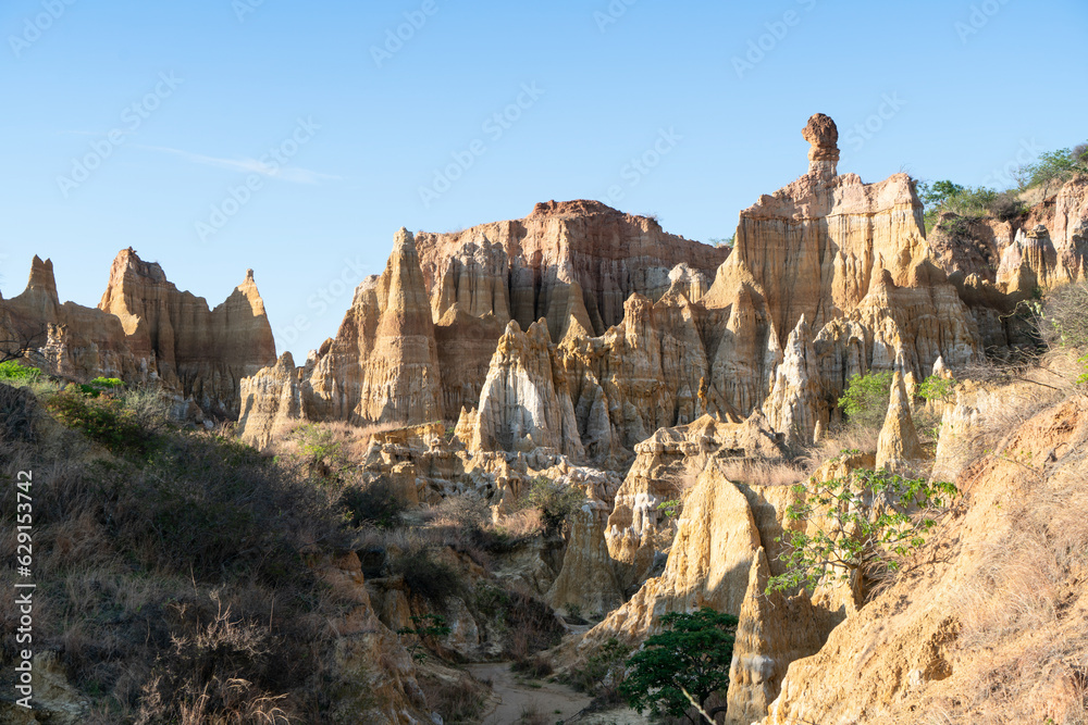 Flowing erosion landform in Yunnan, China.