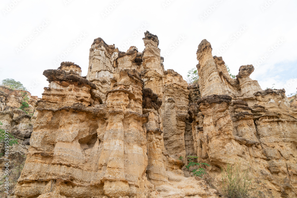 Flowing erosion landform in Yunnan, China.