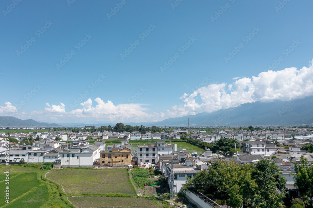 Fields and villages in Yunnan, China.