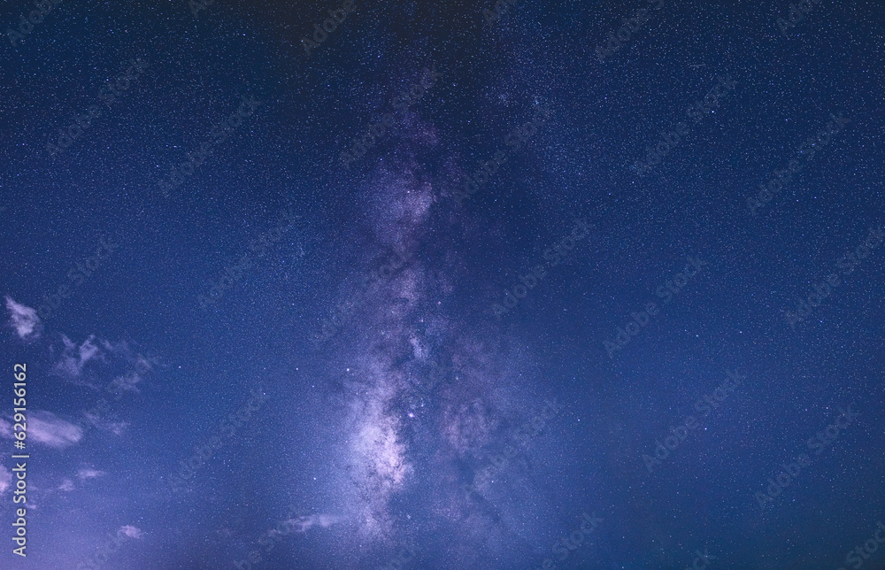 Stars and milky way at night.