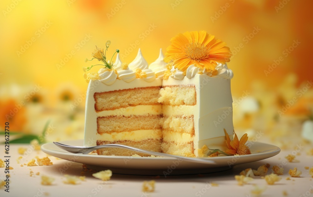 lemon ivory cake dessert