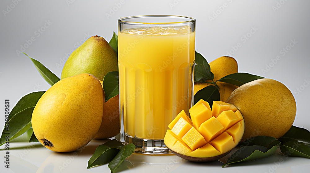 Sweet and fresh mango smoothie