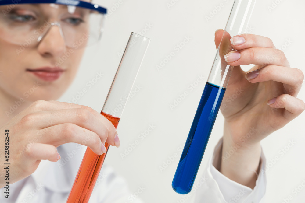 Clinic laboratory analysis and testing.