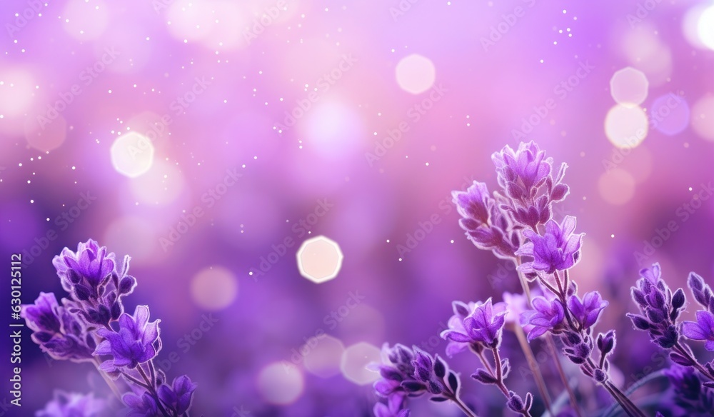 Lavender flowers natural background