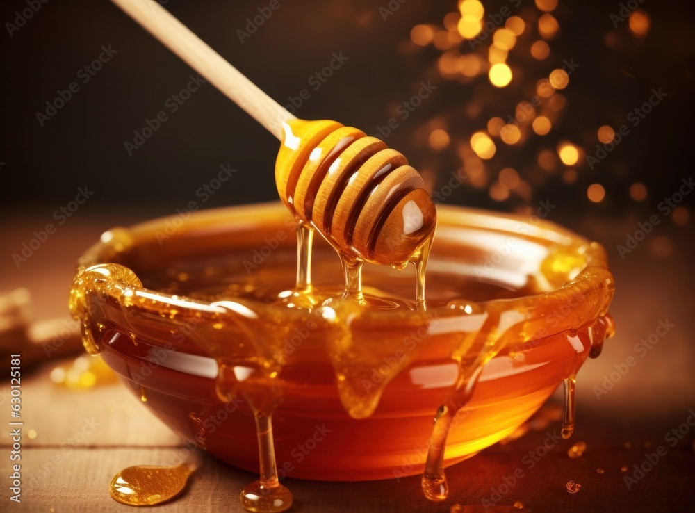 Golden honey background