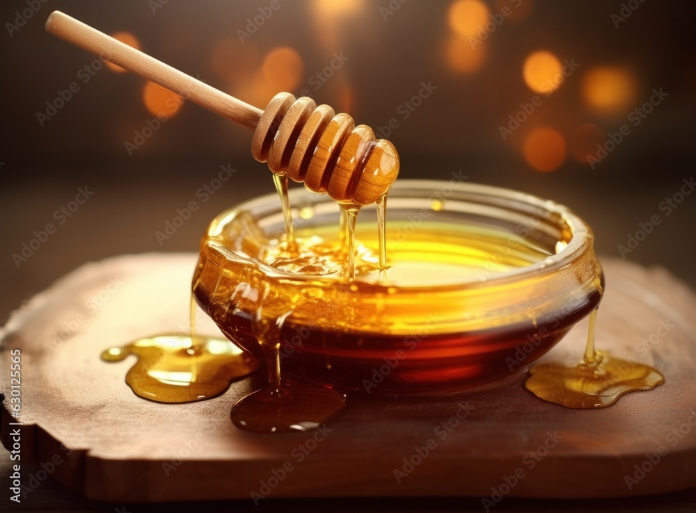 Golden honey background