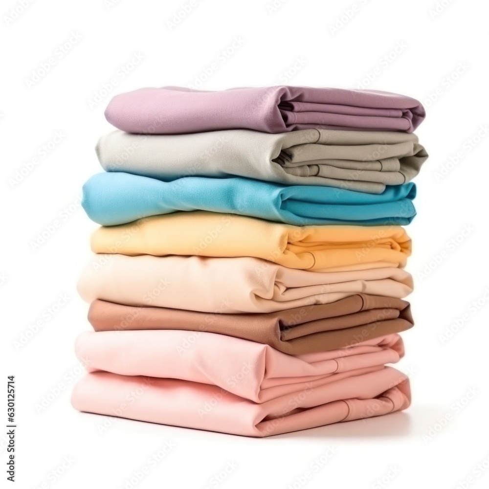 Stack of clothes isolated